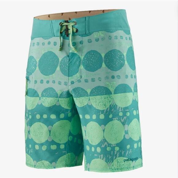 Patagonia Mens Surf Beach Stretch Planing 9" Board Shorts Swim Trunks Size‎ 38 - Picture 1 of 7